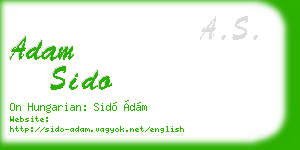 adam sido business card